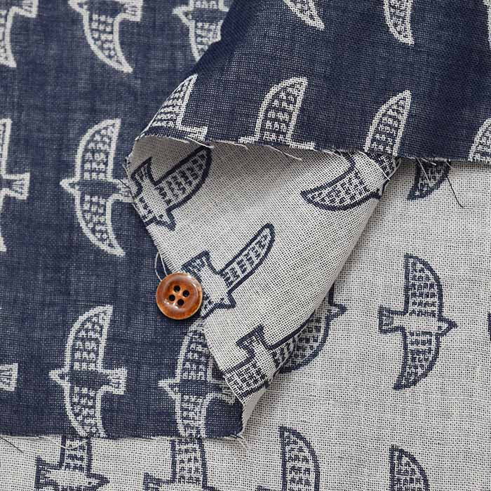 Washed Cotton Double Gauze Jacquard Fabric Cat - Image 5