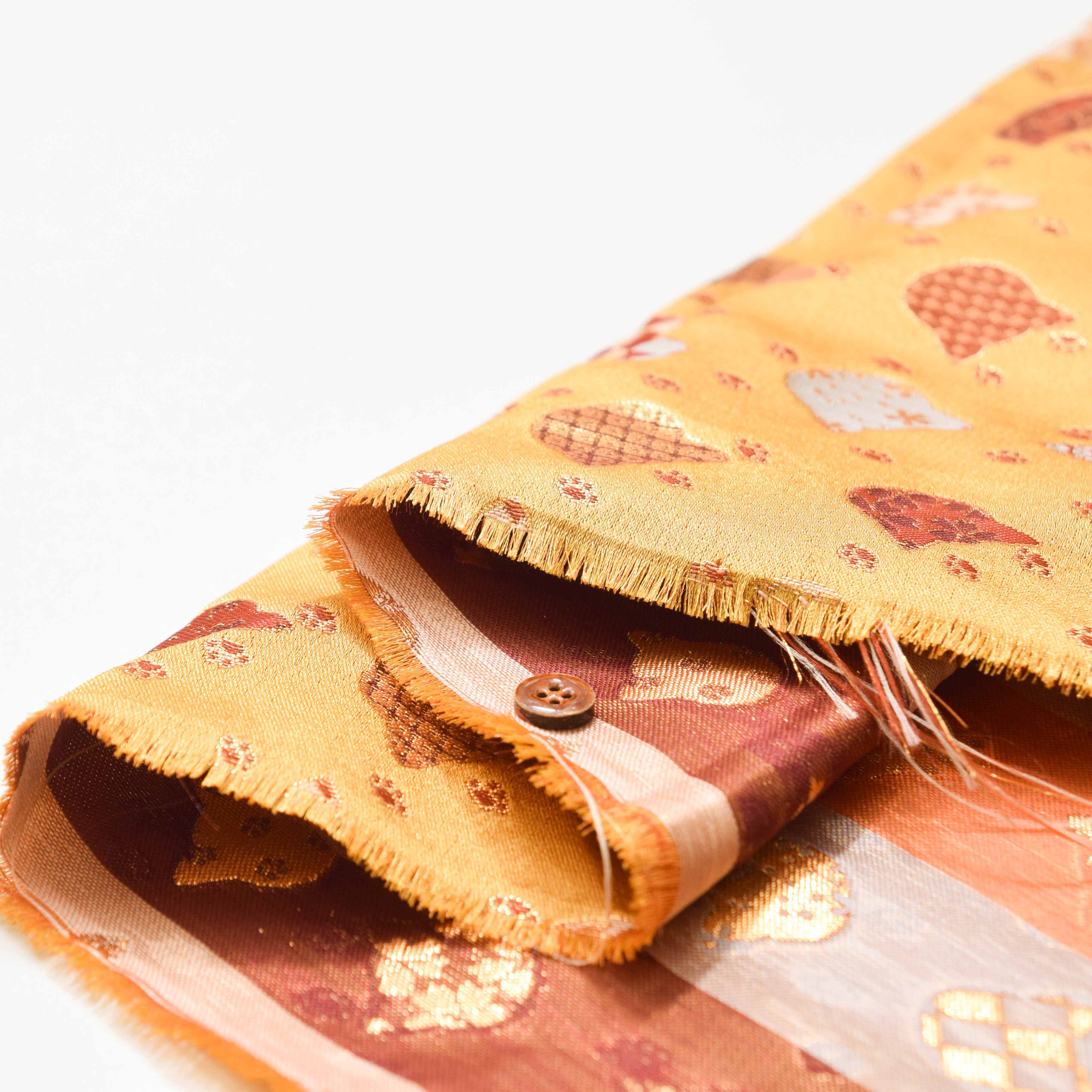Gold Brocade (Kinran)  Fabric - Cat - Image 5