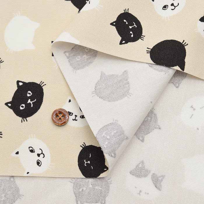 Cotton Oxford Printed Fabric - Cat Face - Image 5
